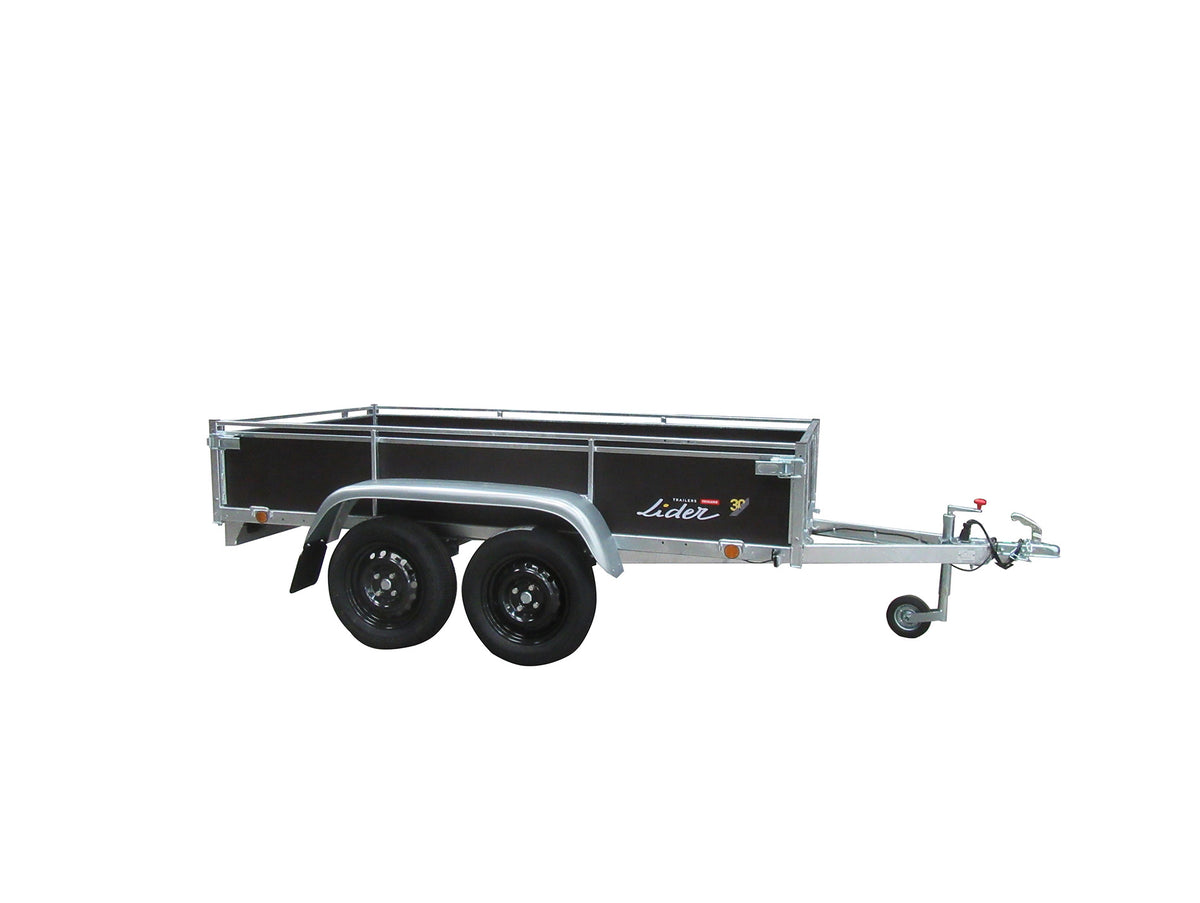 Remorque 2 essieux cotés bois LIDER L.2,50m 750kg